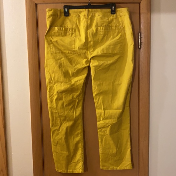 Cabi Utility Trousers Pants 2021 Mustard Yellow Size 16 - Picture 8 of 13